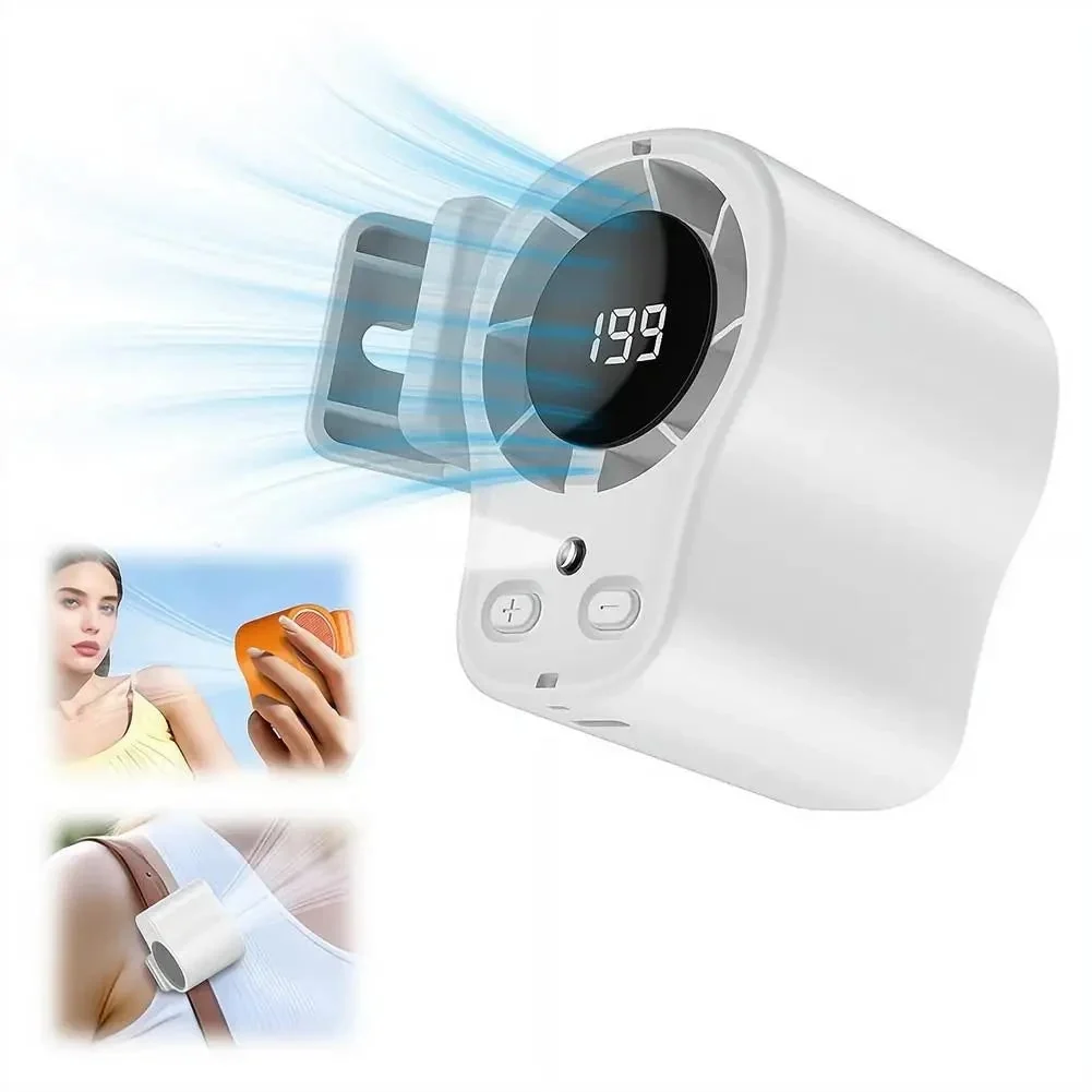 Portable Fan Rechargeable Battery Desk Fan Clip-On Design - Image 4